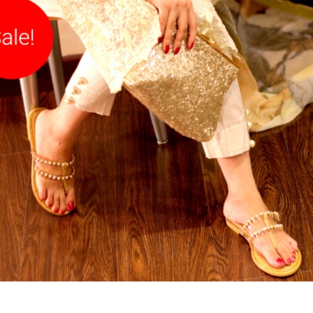Gorgeous Gold Sandals - sale